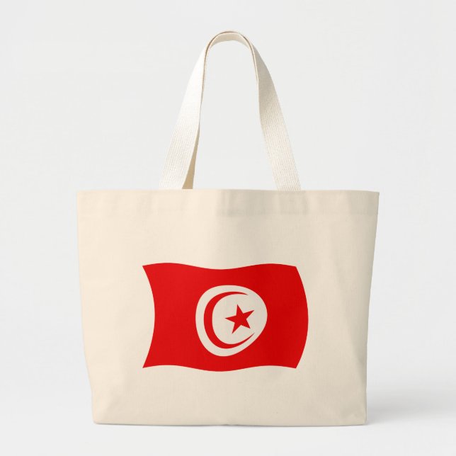 Sac fourre-tout du drapeau tunisien (Devant)