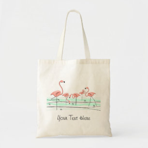 sac fourre-tout du groupe Océan Flamant rose "Text