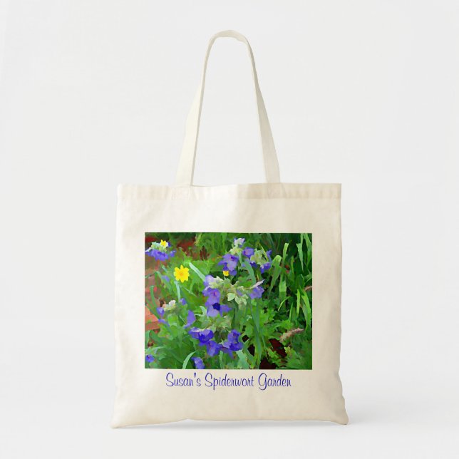 Sac fourre-tout du jardin de fleurs de verdure pou (Devant)