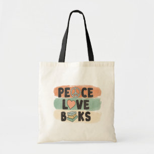 Sac fourre-tout du livre - Peace Love Livres Desig
