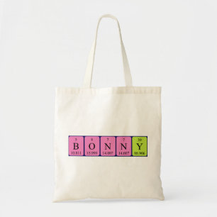 Sac fourre-tout du nom de table périodique Bonny