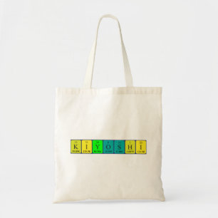 Sac fourre-tout du nom de table périodique de Kiyo
