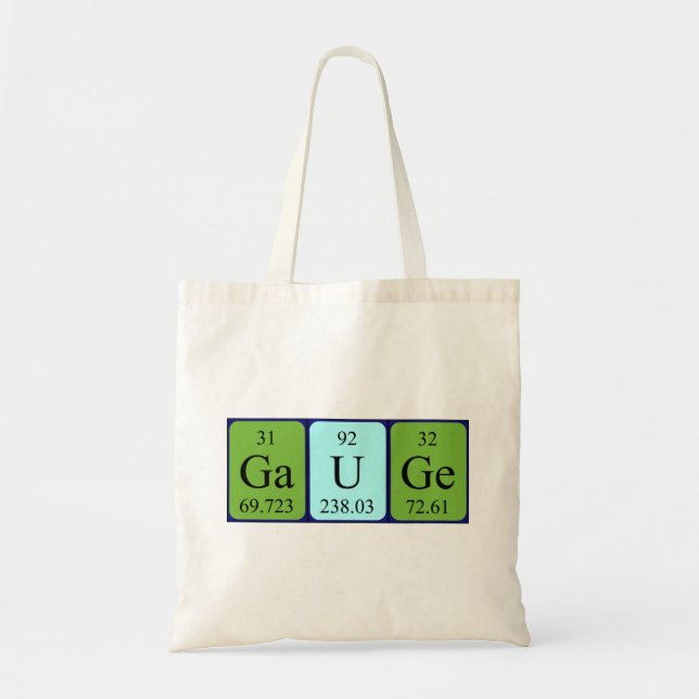 Sac fourre-tout du nom de table périodique de la m (Devant)