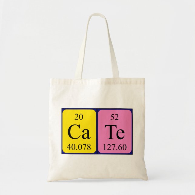 Sac fourre-tout du nom de table périodique de la p (Devant)