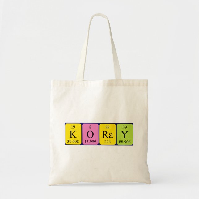 Sac fourre-tout du nom de table périodique Koray (Devant)