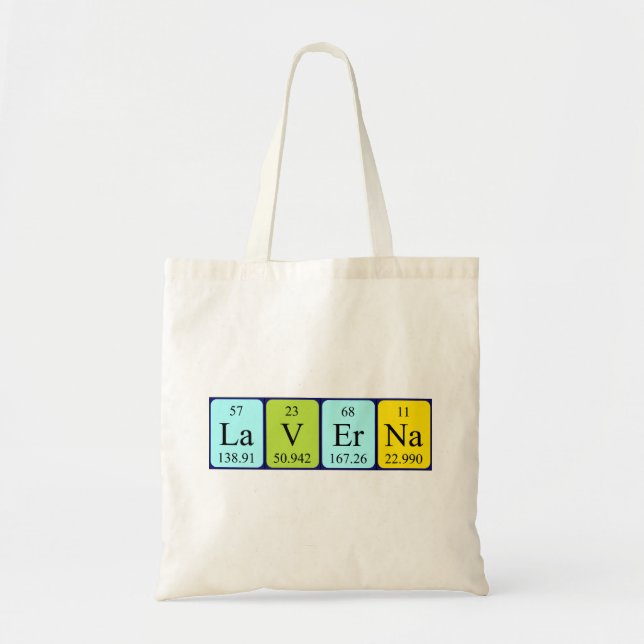 Sac fourre-tout du nom de table périodique Laverna (Devant)