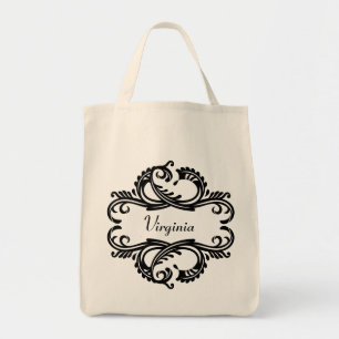 Sac fourre-tout Ebony Chic Damask