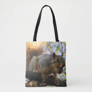 Sac fourre-tout écureuil mignon double face