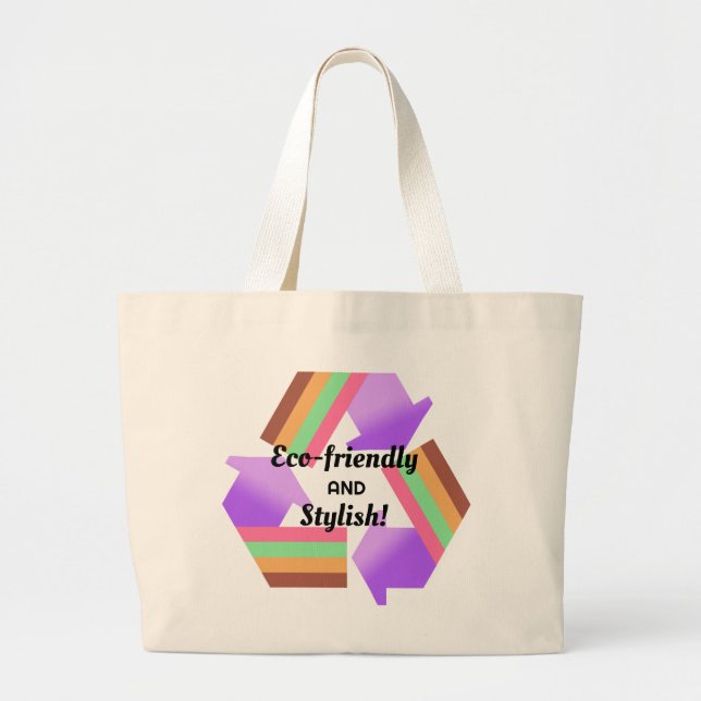 Sac fourre-tout élégant et écologique (Devant)