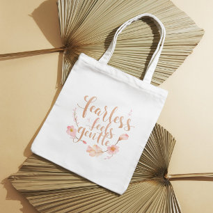 Sac fourre-tout élégant et stylé avec citation flo