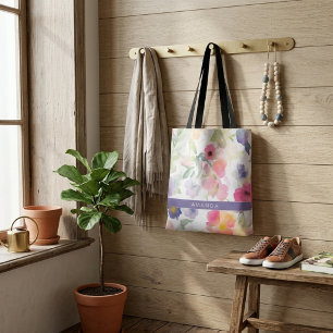 Sac fourre-tout élégant floral mignon tendance chi