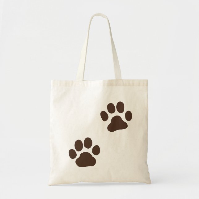 Sac fourre-tout Empreintes de pattes de chien (Devant)
