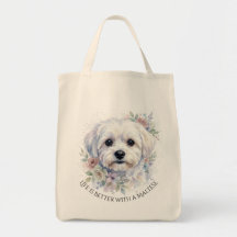 Sac fourre-tout en aquarelle représentant le visag