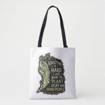 Sac fourre-tout en broderie verte d'esthétique bot
