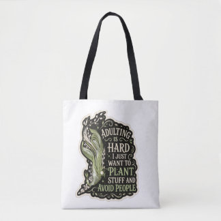 Sac fourre-tout en broderie verte d'esthétique bot