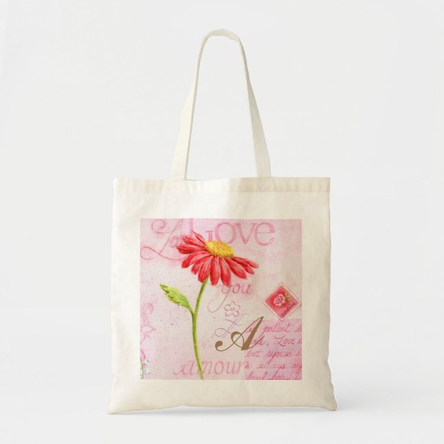 Sac fourre-tout en coton Daisy Love (Devant)