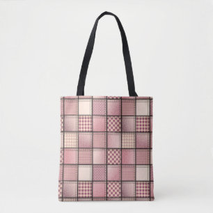 Sac fourre-tout en denim rose