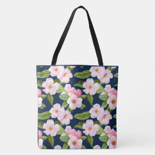 Sac fourre-tout en fleurs de cerisier rose