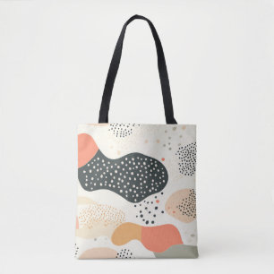 Sac fourre-tout en Formes Bio Pastel avec coloré