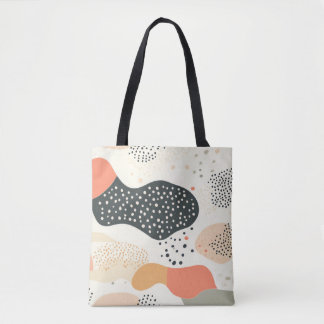Sac fourre-tout en Formes Bio Pastel avec coloré
