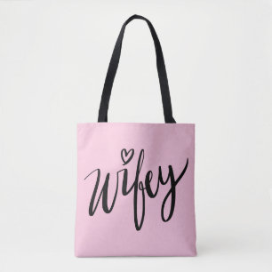 Sac fourre-tout en lettres à la jolie main WIFEY