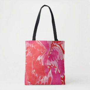 Sac fourre-tout en marbre rouge