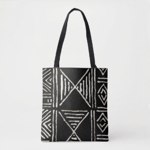 Sac fourre-tout en tissu de boue noire