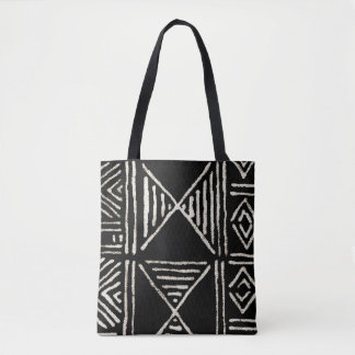 Sac fourre-tout en tissu de boue noire