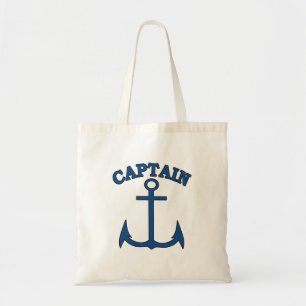 Sac fourre-tout en toile Ancre bleu clair Capitain