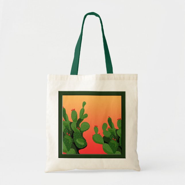 Sac fourre-tout en toile couché de soleil Prickly  (Devant)