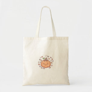 Sac fourre-tout en toile de citrouille pastel Kawa