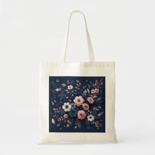 Sac fourre-tout en toile de coton floral - Boutiqu