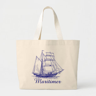 Sac fourre-tout en toile de voile maritime