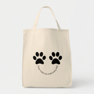 Sac fourre-tout en toile Empreinte de patte - Joli
