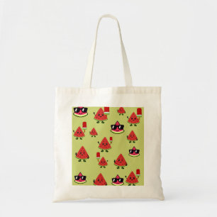 Sac fourre-tout en toile esthétique à motif de pas