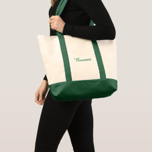 Sac fourre-tout en toile personnalisé avec broderi