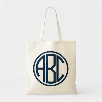 Sac fourre-tout en toile personnalisé avec monogra