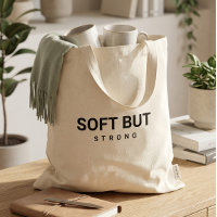 Sac fourre-tout en toile | Typographie noire esthé