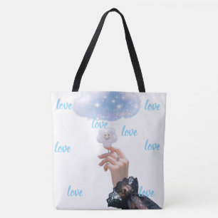 Sac fourre-tout esthétique nuage rêveur