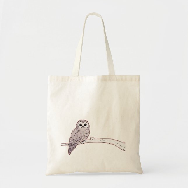 Sac fourre-tout été perché à hibou (Devant)