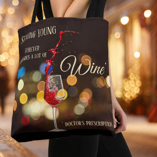 Sac fourre-tout étincelant de vin léger