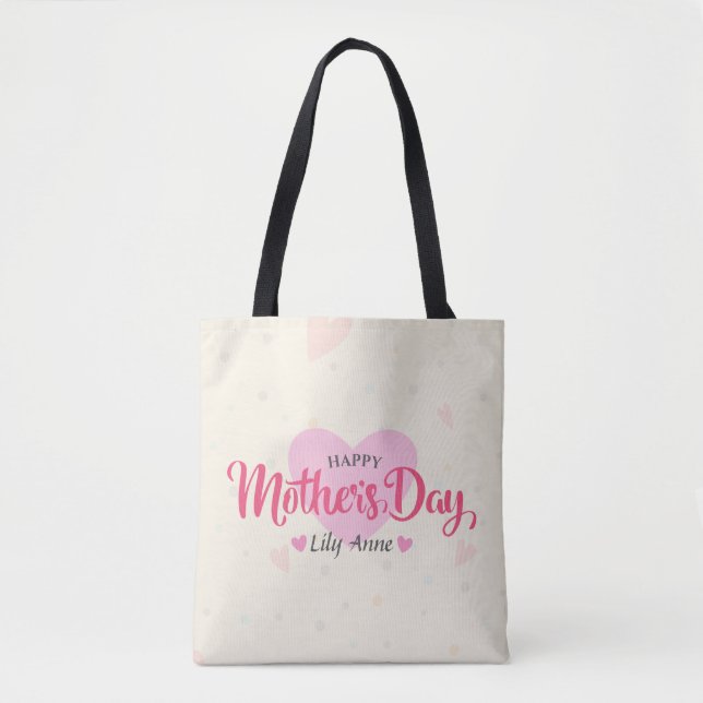 Sac fourre-tout fait sur commande au jour de mère (Devant)