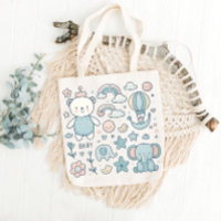 Sac fourre-tout fantaisiste pour baby shower