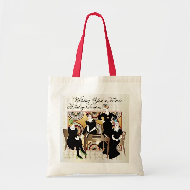 Sac fourre-tout festif de Mah Jongg (Devant)