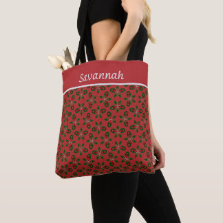 Sac fourre-tout Festif Red & Green Holiday