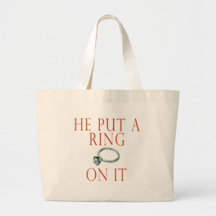 Sac fourre-tout fiançailles de mariée