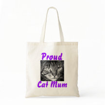 Sac fourre-tout fier à maman de chat
