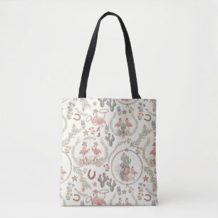 Sac fourre-tout flamant country western
