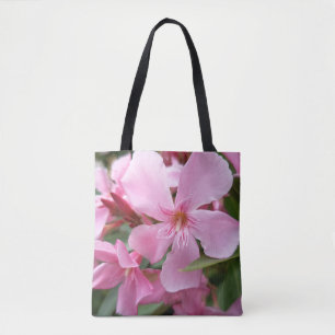 Sac fourre-tout fleur d'oléandre rose   Élégant bo
