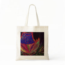 Sac fourre-tout fleur portant un chapeau